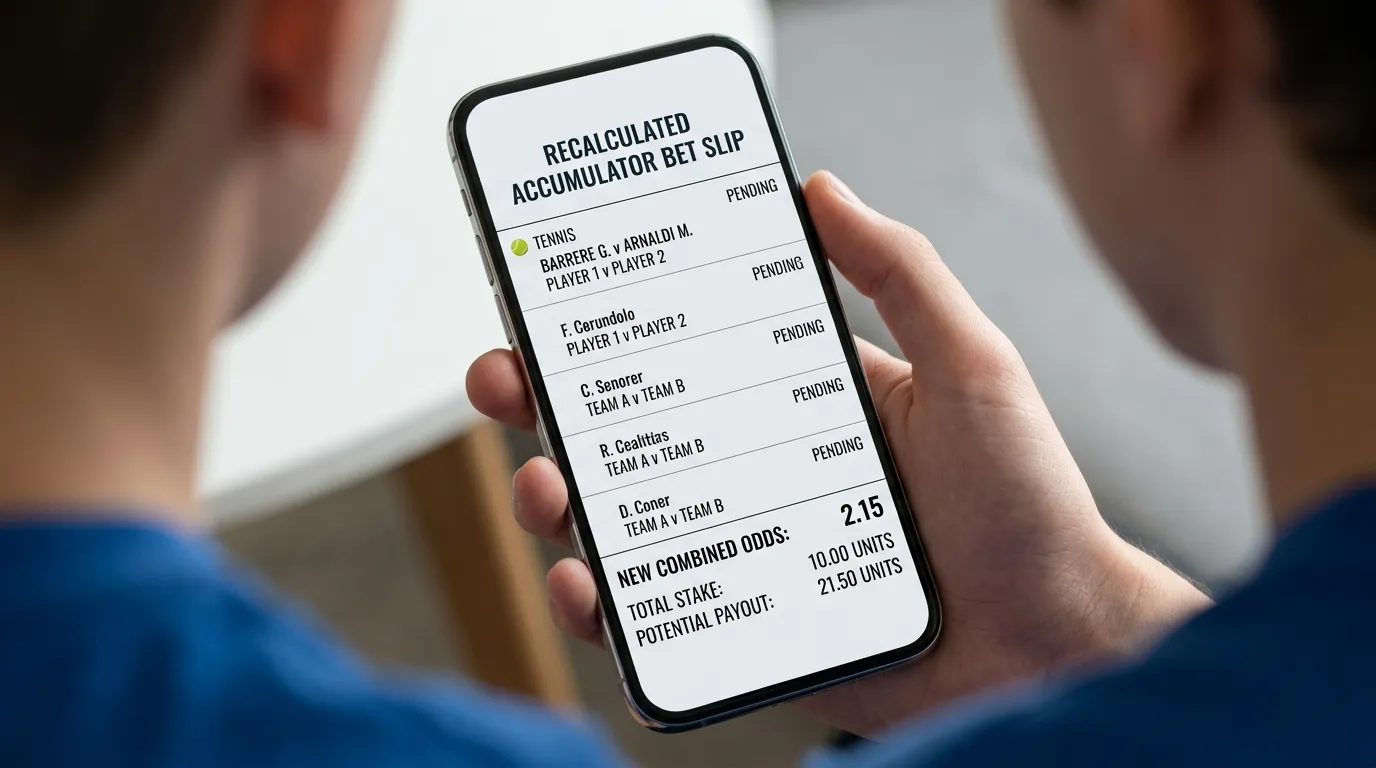 How a walkover quietly reshapes an accumulator into a smaller bet