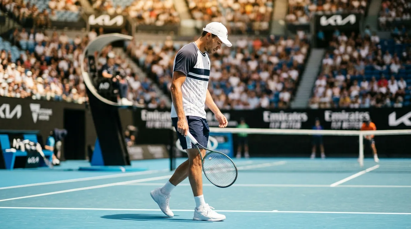 A player returning to action at the season-opening Australian Open