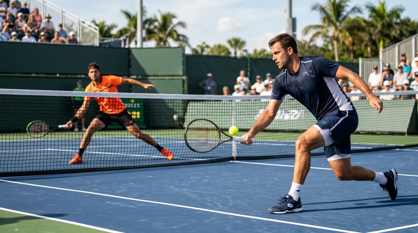 A stylistic mismatch where one player nicks a single set