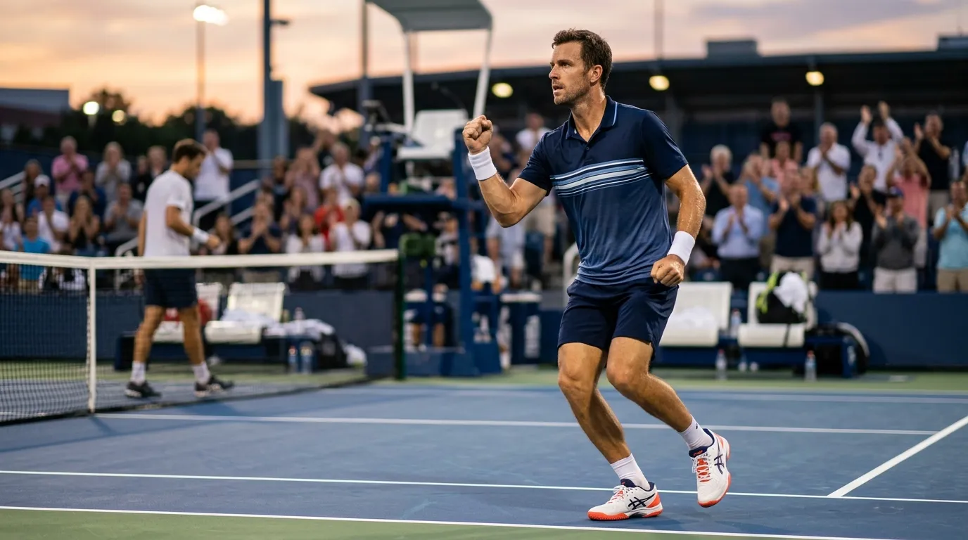 Winning the first set linking to winning the match