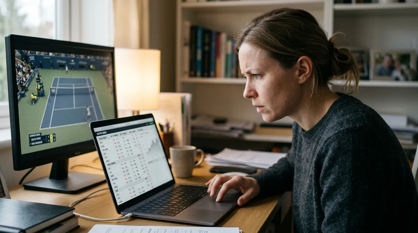 A bettor watching for prices that move out of step with the on-court action