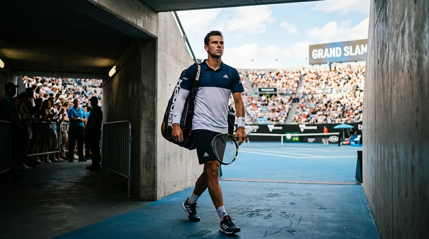 A contender facing a long run of opponents through a draw
