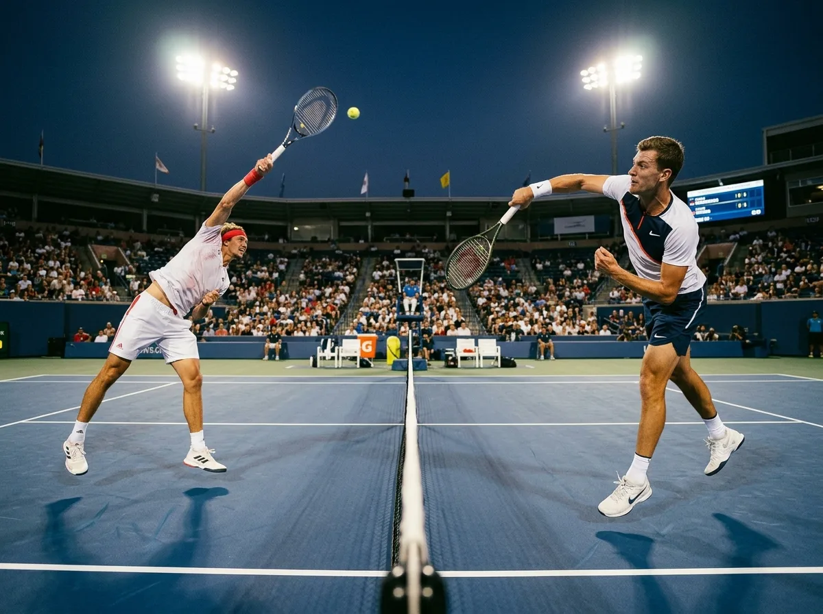 Two strong servers producing a high-scoring stalemate
