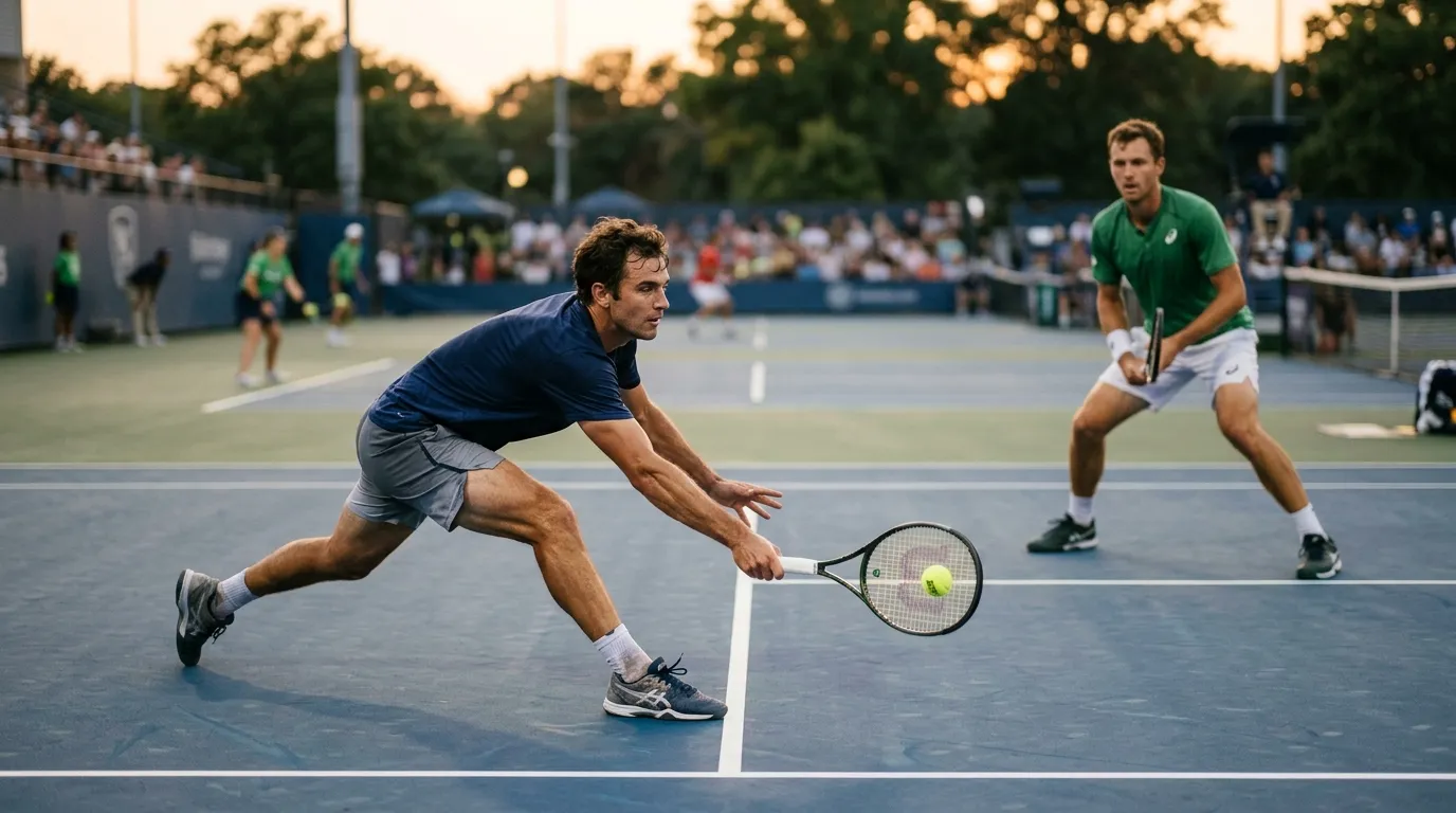 A close set heading to a tie-break under a set handicap