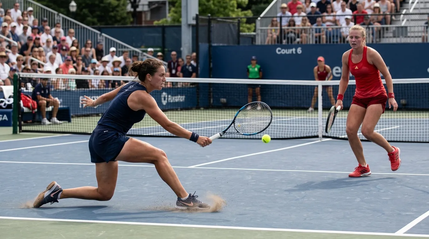 Two baseliners locked in a long competitive set