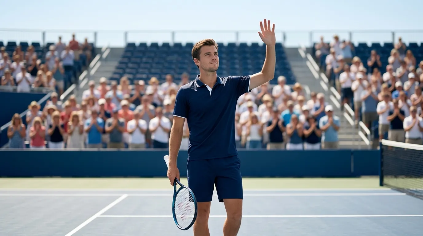 A favourite completing a clean straight-sets victory