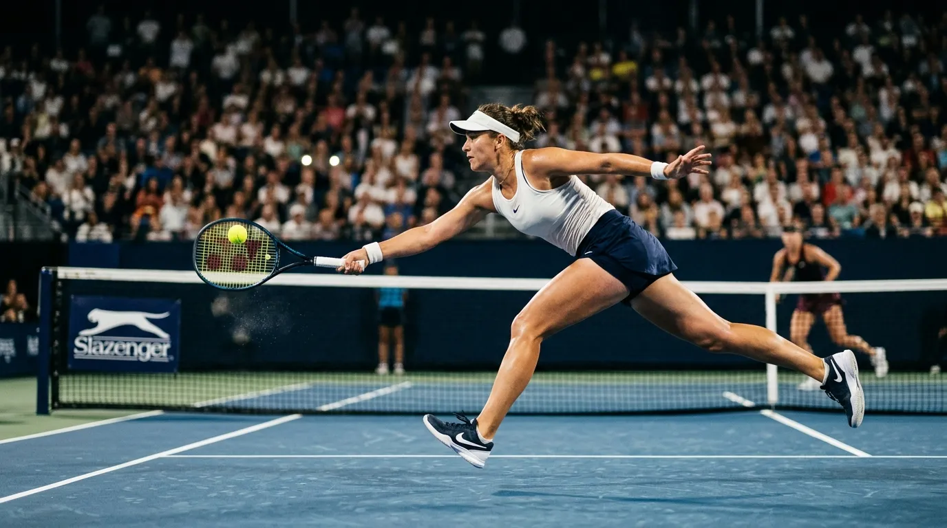 A tennis match swinging dramatically as momentum shifts between players